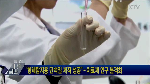 "항체탐지용 단백질 제작 성공"···치료제 연구 본격화