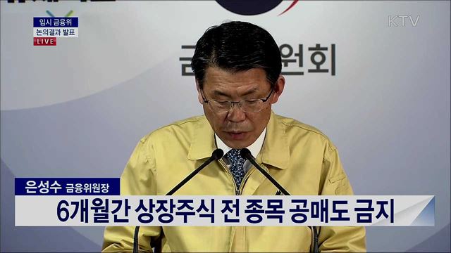 임시 금융위 논의결과 발표