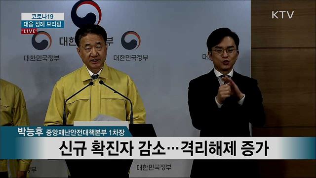 코로나19 대응 정례 브리핑 (20. 03. 15. 17시) 