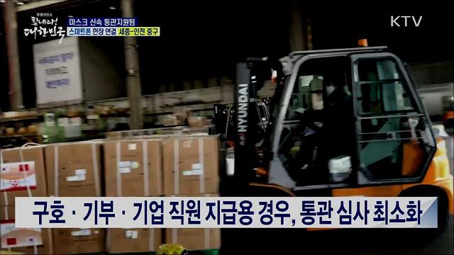 마스크 수입 절차 간소화, 마스크 신속 통관지원팀