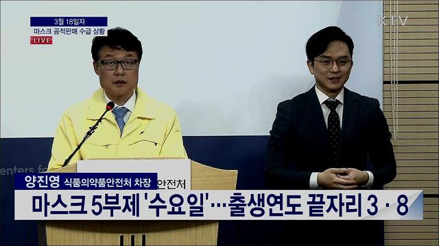 마스크 공적판매 수급 상황 브리핑 (20. 03. 18. 13시) 