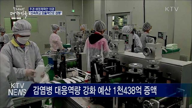 추경 배정계획안 의결···"신속하고 효율적으로 집행"