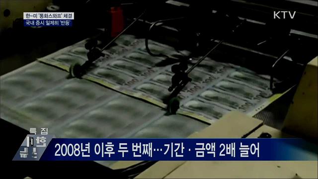 한-미 '통화스와프' 체결···국내 증시 '반등'