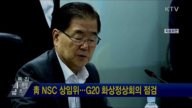 靑 NSC 상임위···G20 화상정상회의 점검