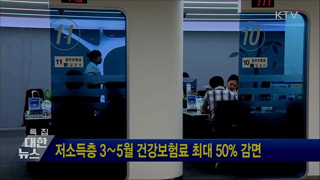 저소득층 3∼5월 건강보험료 최대 50% 감면