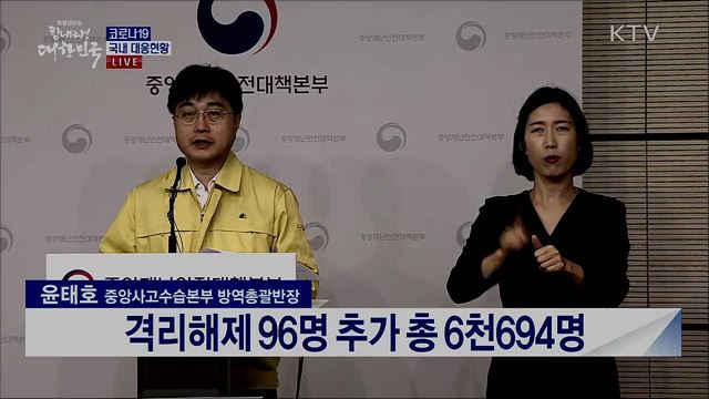코로나19 국내 대응현황 브리핑 (20. 04. 07. 11시) 
