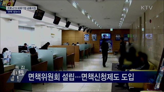 코로나19 피해기업 금융지원 '면책' 받는다