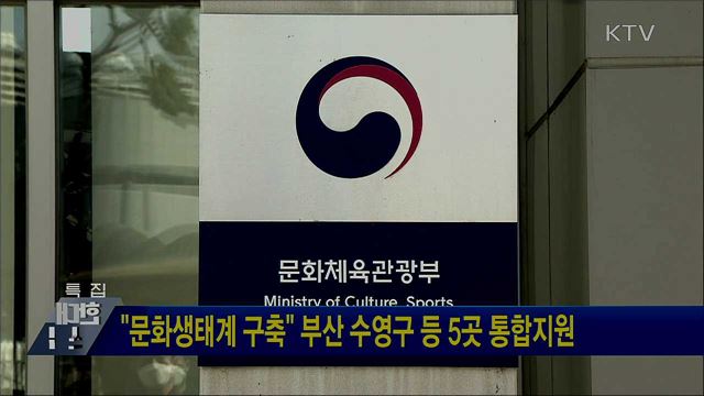 "문화생태계 구축" 부산 수영구 등 5곳 통합지원
