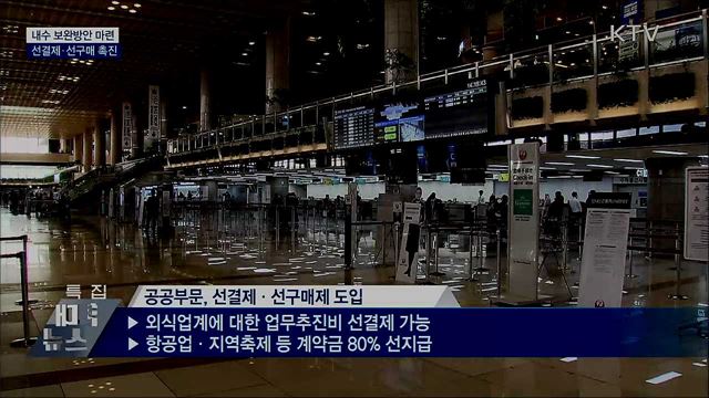내수 보완책 마련···"선결제·선구매 촉진"