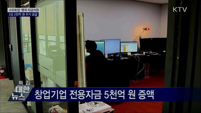 "위기를 기회로"···스타트업·벤처에 2조 2천억 지원