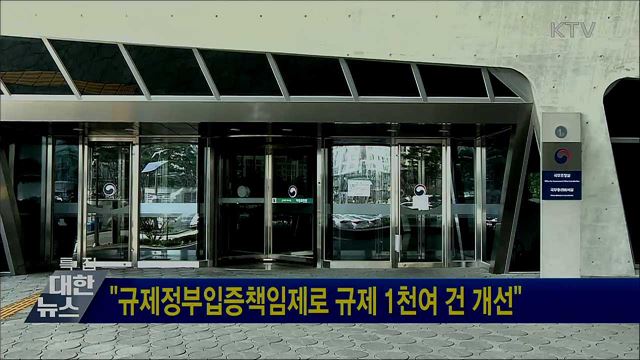 "규제정부입증책임제로 규제 1천여 건 개선"