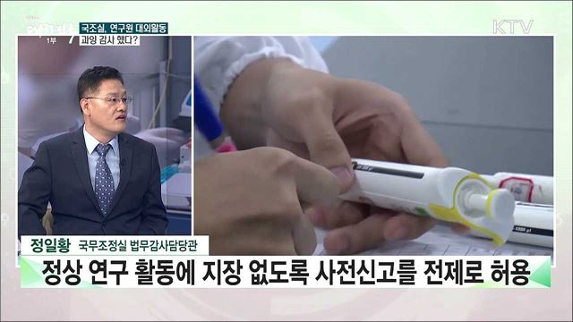 국조실, 연구원 대외활동 과잉 감사 했다? [사실은 이렇습니다]