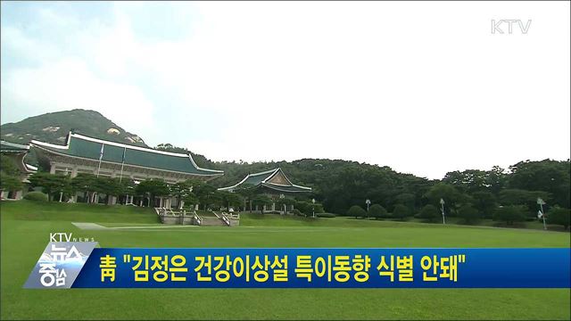 靑 "김정은 건강이상설 특이동향 식별 안돼"