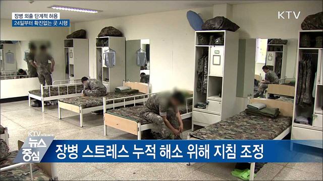 안전지역 장병 외출 24일부터 단계적 허용