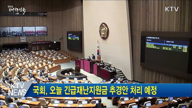 국회, 오늘 긴급재난지원금 추경안 처리 예정