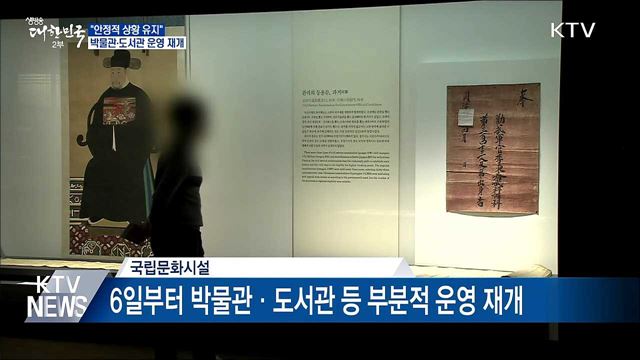 "안정적 상황 유지"···박물관·도서관 등 운영 재개