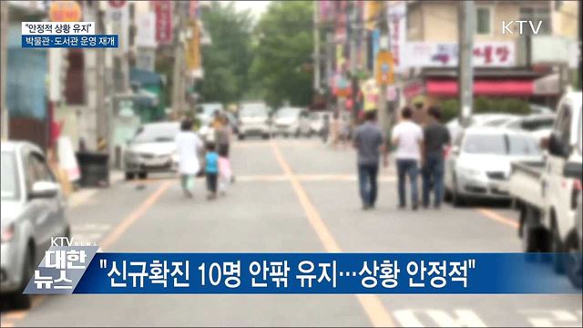 "안정적 상황 유지"···박물관·도서관 등 운영 재개
