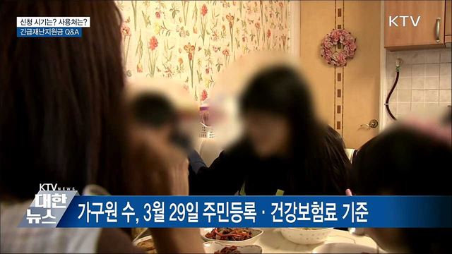 신청 시기·사용처는?···긴급재난지원금 Q&A