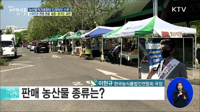 코로나19 극복 농산물 소비 촉진, 농산물직거래장터 드라이브 스루