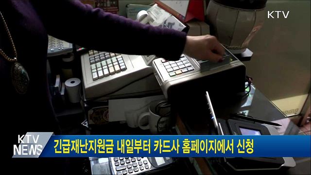 긴급재난지원금 내일부터 카드사 홈페이지에서 신청