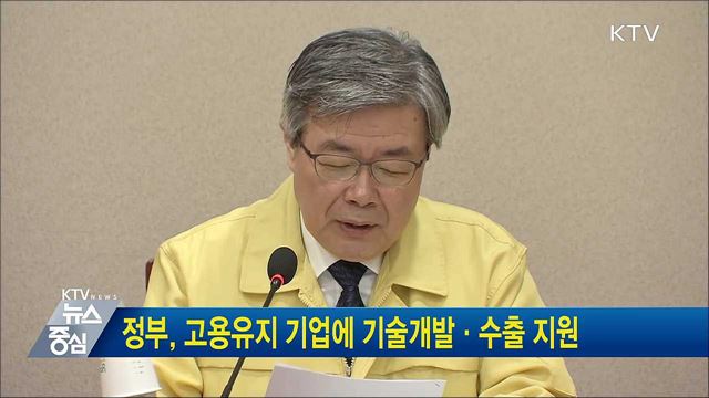 정부, 고용유지 기업에 기술개발·수출 지원