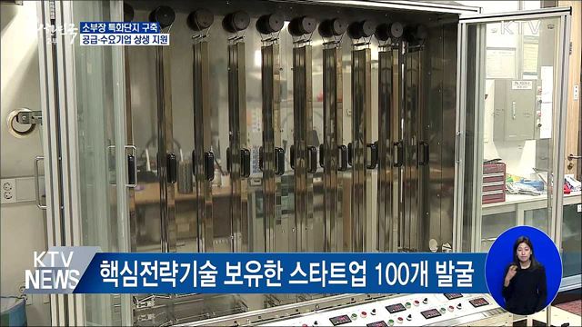 "소부장 특화단지 지정할 것"···스타트업 100개 육성