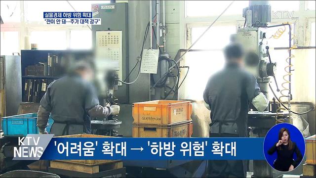 실물경제 하방 위험 확대···"추가 대책 강구"