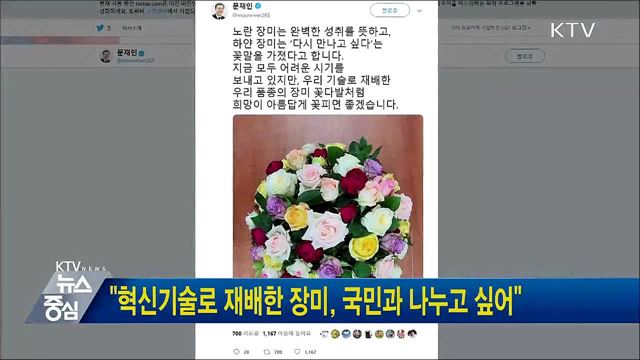 "혁신기술로 재배한 장미, 국민과 나누고 싶어"