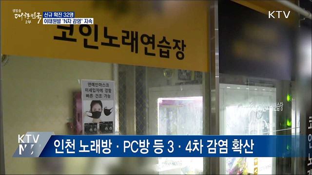 신규 확진 32명···이태원발 'N차 감염' 지속