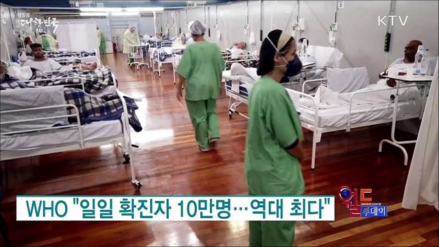 WHO "일일 확진자 10만명···역대 최다" [월드 투데이]