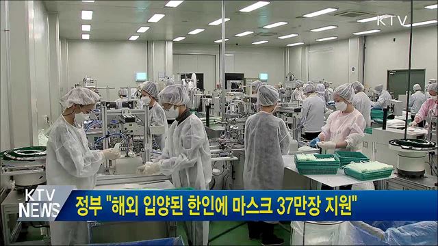 정부 "해외 입양된 한인에 마스크 37만장 지원"