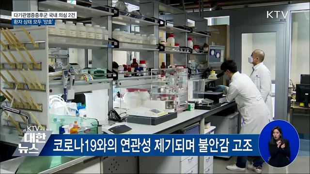 다기관염증증후군 국내 의심 2건 모두 '상태 양호'