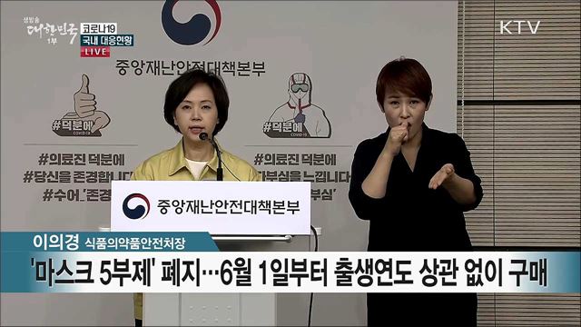 공적마스크 제도 개선 방안 발표