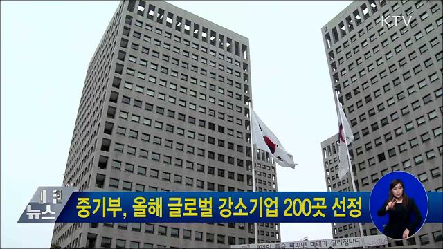 중기부, 올해 글로벌 강소기업 200곳 선정