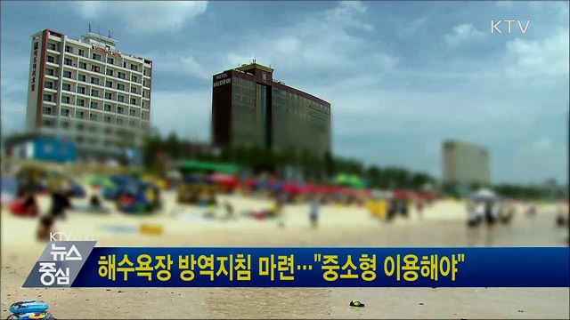 해수욕장 방역지침 마련···"중소형 이용해야"