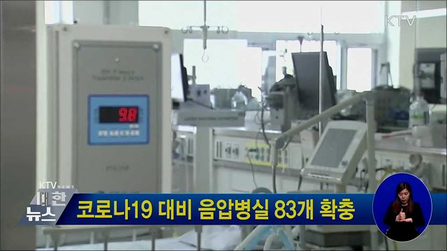 코로나19 대비 음압병실 83개 확충