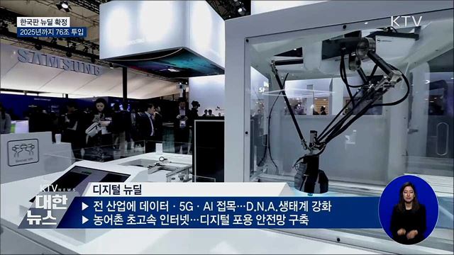 한국판 뉴딜 확정···25년까지 76조 투입