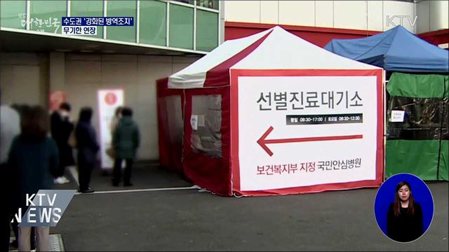 수도권 '강화된 방역조치' 무기한 연장