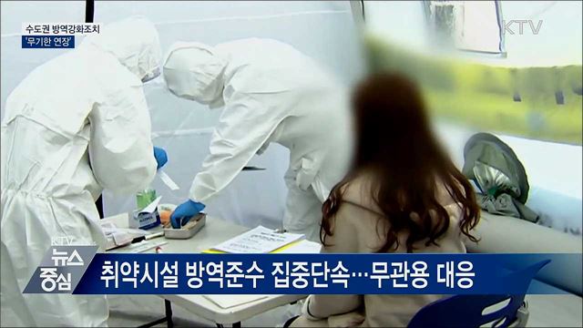 수도권 방역강화조치 '무기한 연장'