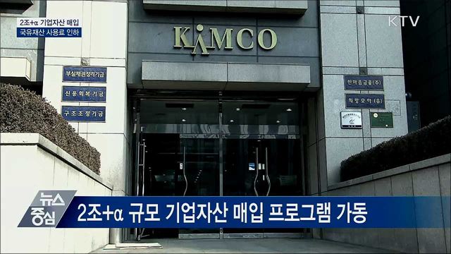 '2조+α' 기업자산 매입 프로그램 가동