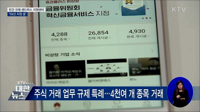 민간 규제 샌드박스 지원센터···"59건 지원 중"