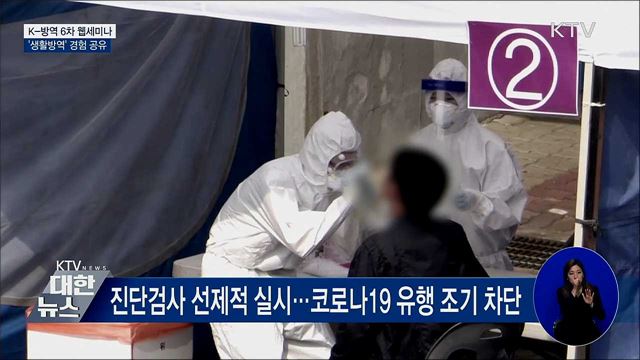 K-방역 6차 웹세미나···'생활방역' 경험 공유