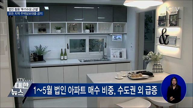 법인, 주택담보대출 금지·종부세율 인상