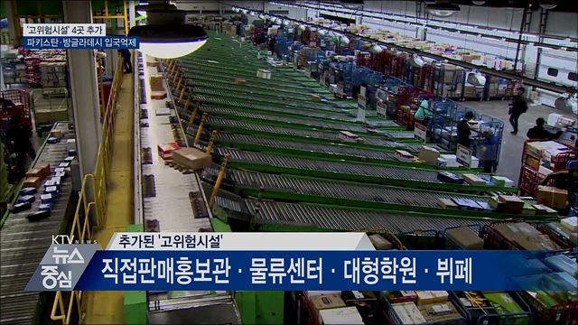 방판업체·물류센터·대형학원·뷔페 '고위험시설'