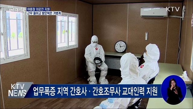 의료진 지원···근무시간 줄이고 방호복은 가볍게