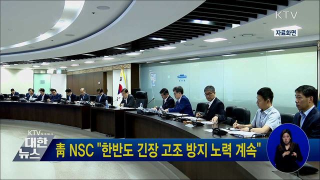 靑 NSC "한반도 긴장 고조 방지 노력 계속"