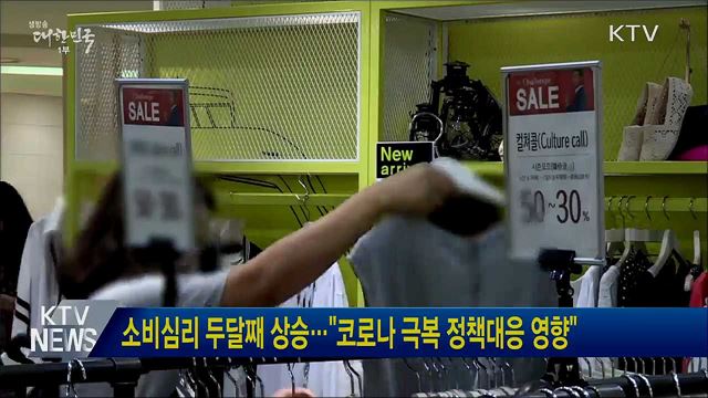 소비심리 두달째 상승···"코로나 극복 정책대응 영향"