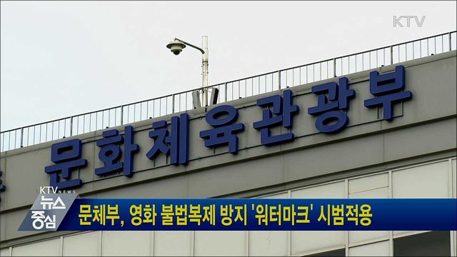 문체부, 영화 불법복제 방지 '워터마크' 시범적용