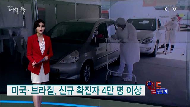 미국·브라질, 신규 확진자 4만명 이상 [월드 투데이]