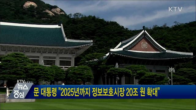 문 대통령 "2025년까지 정보보호시장 20조 원 확대"